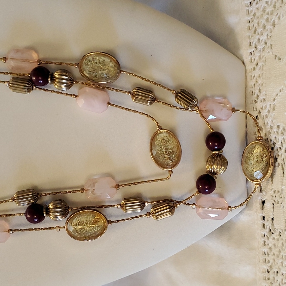 NY Beaded Chain Necklace